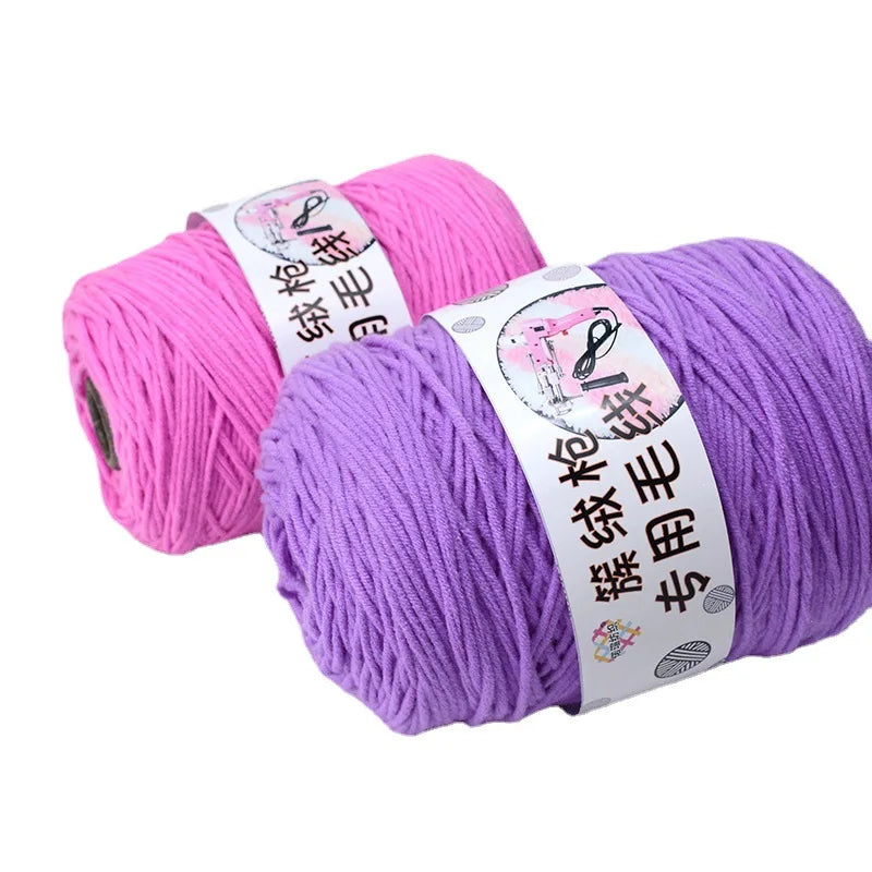 Cheap Price Dyed Acrylic Blended Carpet Tufting Yarn 3mm Thick 8ply 400g/cone Multiple Colors for Carpet and Rug Tufting
