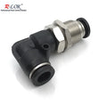14 Bulkhead Male Elbow Plastic Pneumatic One Touch Push Connect Tube Fitting PLM Pneumatic Quick Connect Air Fitting R-LOK Brand