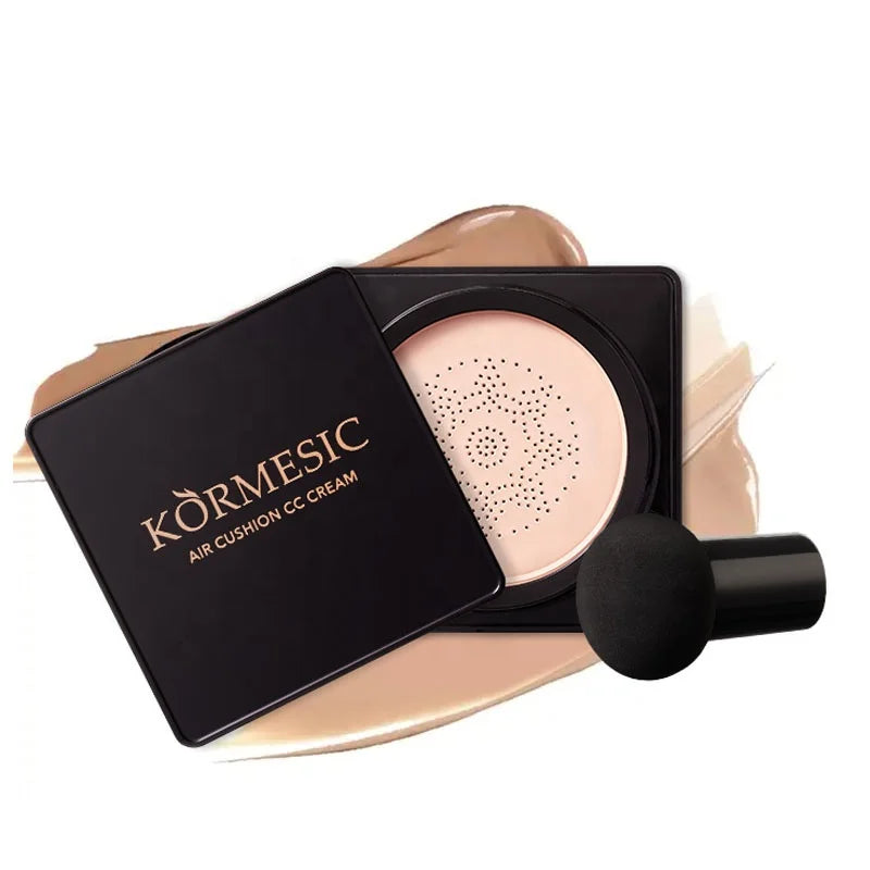 Private Label KORMESIC Rose Essential Oil Air Cushion Cream Light Concealer with Makeup Foundation