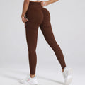 Wholesale New High Waist Elastic Tummy Control Pants Four-Way Stretch Seamless Yoga Leggings Hip Lifting Tight Compression Pants