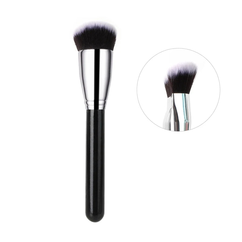 HMU Special Design LOW MOQ Premium Cruelty Free Soft Vegan Synthetic Single New Large Liquid Cosmetic Makeup Foundation Brush