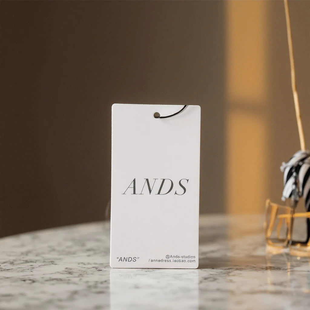 Custom Logo Printed Luxury PVC Hang Tags Brand Name Apparel Garment Accessories Labels