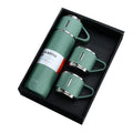 Customized 304 Stainless Steel Flask Set High-end Business Gift Vacuum Cup Insulated Water Bottle Set with 3 Lids