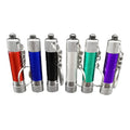Fashionable Mini 3-LED Aluminum Alloy Flashlight with Keychain Custom Logo Metal Accessory MegaBDM