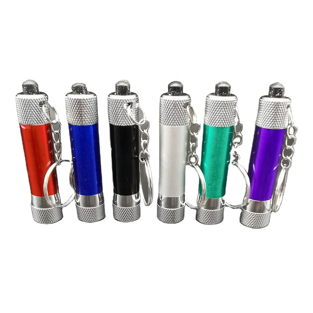Fashionable Mini 3-LED Aluminum Alloy Flashlight with Keychain Custom Logo Metal Accessory MegaBDM