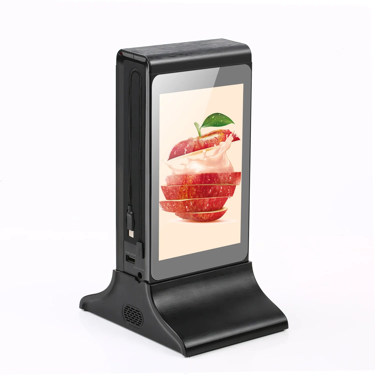Wireless Table Top Android Advertising Display Restaurant Digital Menu Power Bank Kiosk Hotel Digital Signage Charger