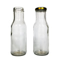 Wholesale 300ml Clear Round Glass Beverage Bottle Free Sample