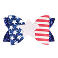 Custom Fourth of July Party Children's Hair Accessories American Flag pink Bow Hair Clip Bow Tie Hairpin