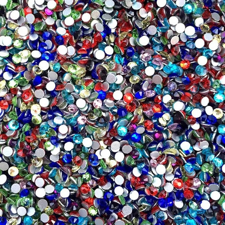 Wholesale Clear Red Crystal Flatback Strass Glass Rhinestones for Garments Sgoes Bags Jewellery Making DIY