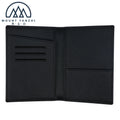 Wholesale Customized Genuine Leather Passport Cover Holder Luxury Business Travel RFID Bifold Men's Credit Card Holder