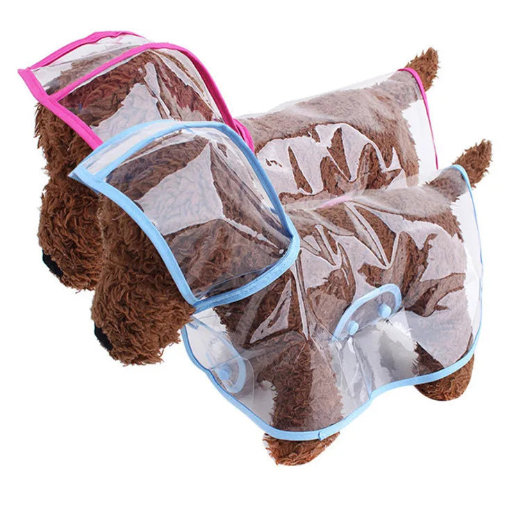 Top Quality Transparent Pet Raincoat PVC Dog Clothes Pet Outdoor Dog Raincoat