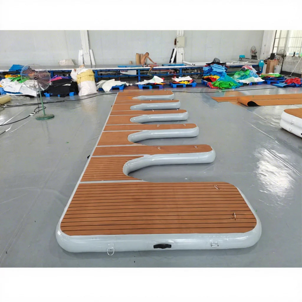 Asia Inflatables OEM Inflatable Vinyl Motor Boat Station Jet Ski Dock Platform E Shape 500kg Capacity >10 L Passenger