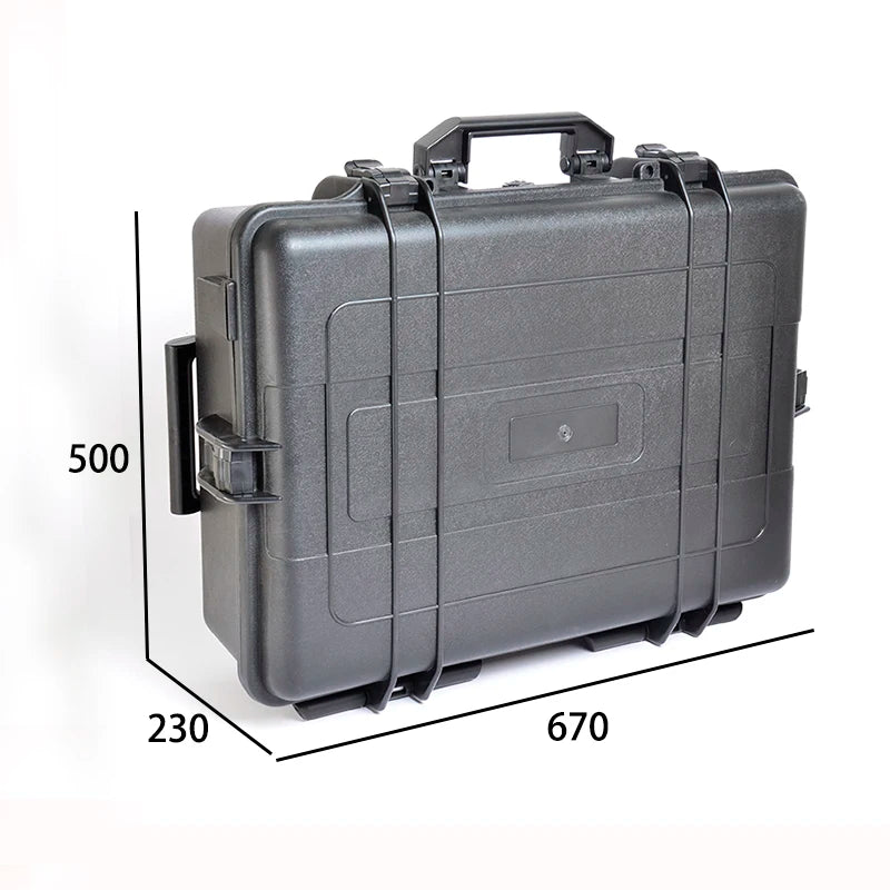 China Customized PP Material Trolley Flight Case with Two Wheels IP67 Rated Black Color Protect Instrument Model HT9065T