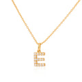 Exquisite Fine Jewelry Initial Name Letter Pendant Necklace Trendy Style Zircon Main Stone Wedding Engagement Gift