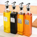 Source Factory Produced 150ml 250ml 500ml Luxury Clear Square Empty Cooking Olive Oil Glass Bottle With Lid