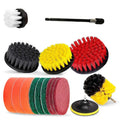 16Pcs Drill Scrubber Brush Attachments Set Extend Long Attachment for Bathroom Cleaner
