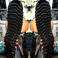 Wholesale Brazilian Virgin Remy Human Hair Lace Front Wigs Deep Wave for Lace Medium Brown Glueless Jazz Brand High Density