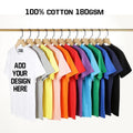 100% Cotton Unisex Plain Blank t Shirt Customize Printing Your Own Brand Dtg Screen Print T-shirt Custom logo Tshirt With Label