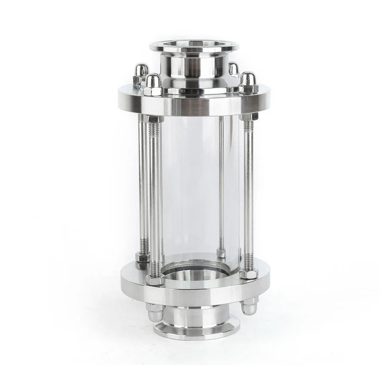 SS304 SS316 Inox Hygienic Food Grade Sanitary Tri Clamp Inline Stainless Steel Sight Glass