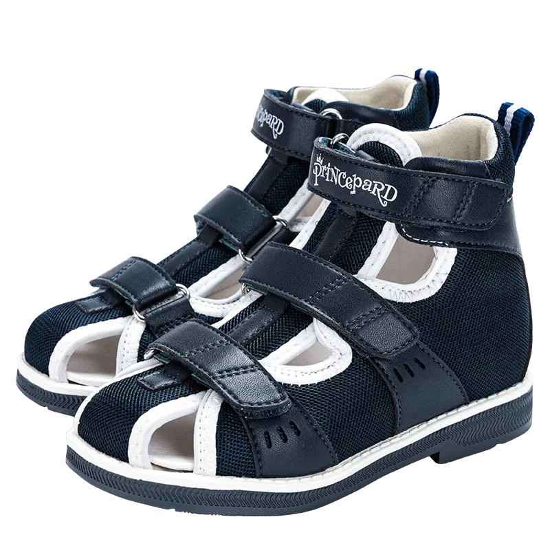 Princepard Summer Orthopedic Sandals for Boys Flat Corrective Shoes with Arch Support Children's Orthopedic Toddler Shoes