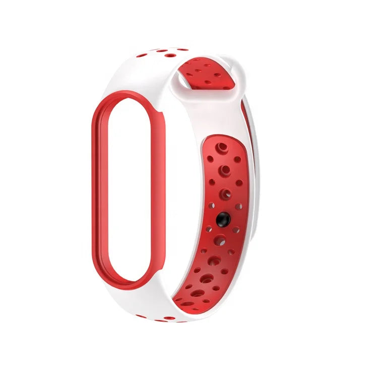 Double Colors Soft Silicone Watch Strap Wristband for Xiaomi Mi Band 6/5 Band 5 Mi Band Fashion Bracelet