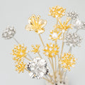 MG26 10pcs/lot 18k Gold Rhodium Plated Copper Connectors Head Pins DIY Earrings Making Findings Wholesale Jewelry Bag