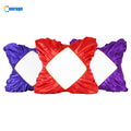Frill Corner White Polyester Printing Area Sublimation Cushion Cover Blank Pillow Cases Natural