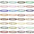 Wholesale 4mm Luxury Natural Crystal Designer Charms Elasticity Women's Boho Gemstone Bracelet Couple Men's ODM Beaded Bangles MegaBDM