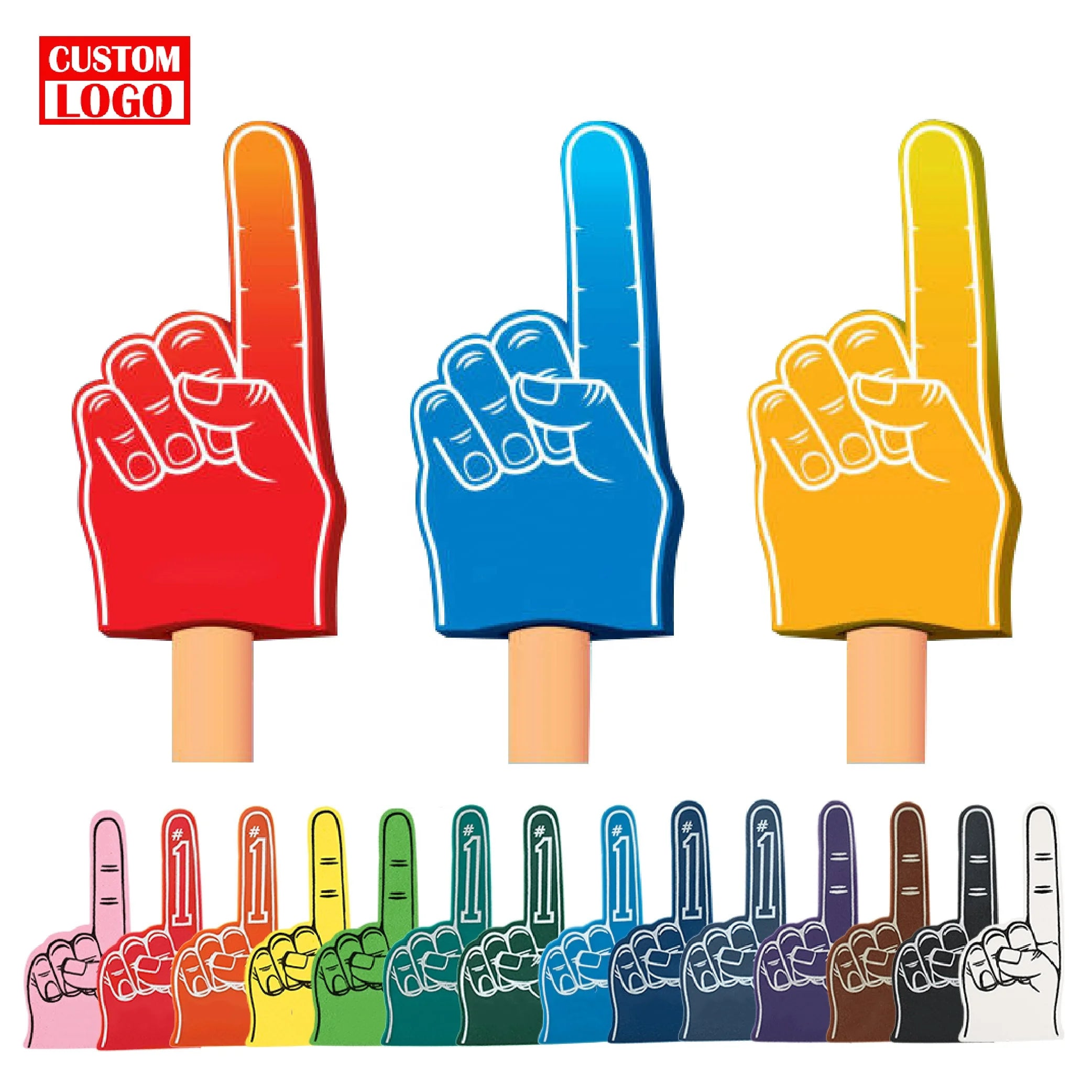 Custom Foam Hand Pointing Finger Fan Baseball Foam Hand Big Sponge Foam Finger