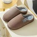 Winter Couples Cotton Slippers Thick Sole Home Non Slip Warm Slippers