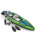 Intex 68306 Thickened Inflatable Kayak & Fishing Boat Single or Double with Road Sub for 2 Persons Durable Rubber Boat