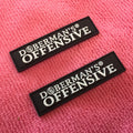 Free Design Rubber Label for GarmentSmall Size Rubber Tag With Sewing on