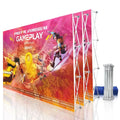 10x8ft Fabric Pop up Display Banner Stand Trade Show Backdrop Media Wall Photo Booth Pop Display Pop up Banner