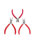 Diy Insulating Clip Needle Nose round Nose Mini Jewelry Making Pliers with Red Handle DIY Jewelry Tool