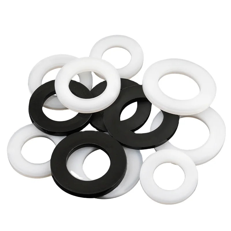 Nylon Washer M6*12*1.2  DIN 125 DIN 9021 Nylon Gasket Polyamide 66 Black and White