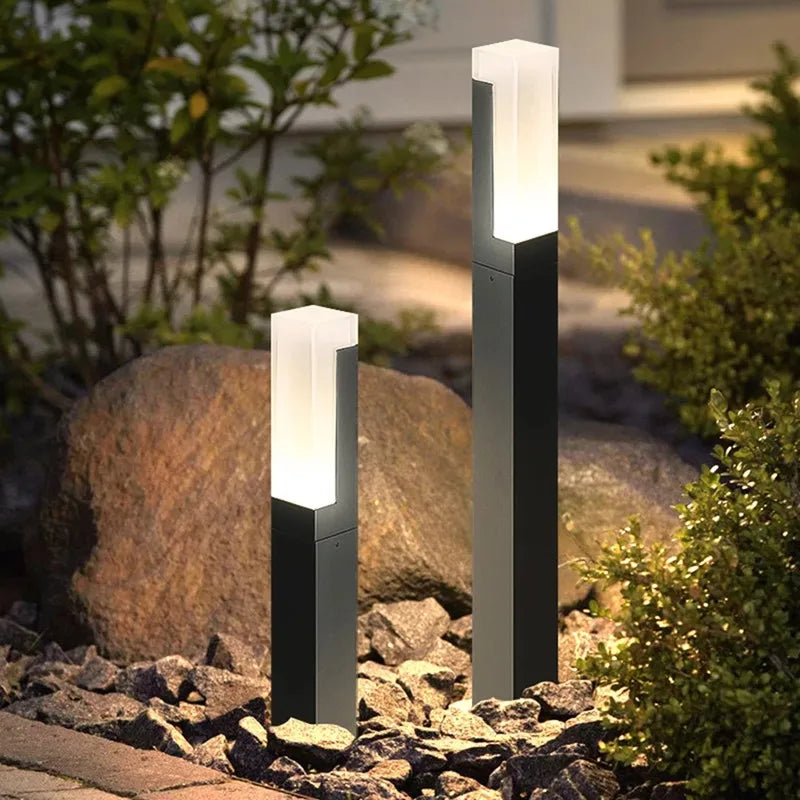 7W 10W 12W 15W Outdoor Landscape Pillar Lawn Lamp Acrylic 300MM 600MM 800MM Garden LED Bollard Light
