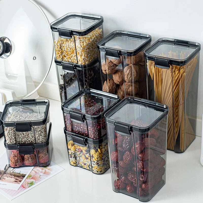 Plastic PE+PP Airtight Stackable Bpa Free Fridge Food Storage Containers Sets with Lid Customizable Modern for Kitchen Use