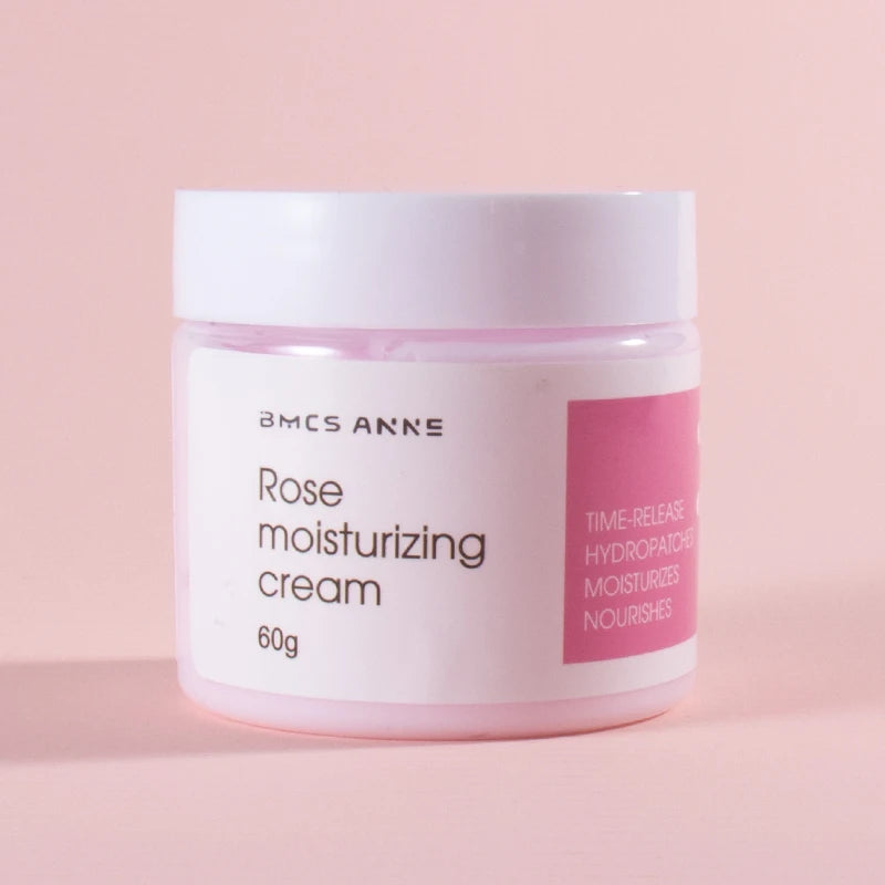 Private Labeling Skincare Rose Face Cream Natural Moisturizing Whitening Pink Rose Face Day Cream