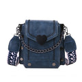 2026 Chain Vertical Small square Bag Japanese and Korean Shoulder Bag Spring and Summer Broadband Messenger Bag