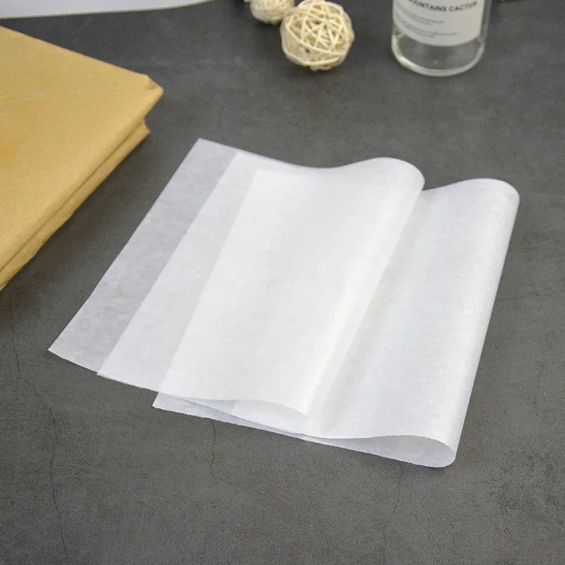 Custom Logo Print Jumbo Roll White Air Fryer Parchment Paper Sheets for Air Fryer