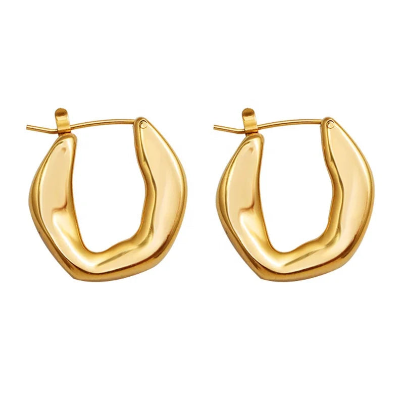 Jewelry Dropshipping 18K Gold Filled European Style Fashion Ladies Earings for Women