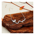 Butterfly Series Adjustable S925 Silver Sterling Silver Bracelet for Girls Rhodium Plated for Gift Party or Wedding