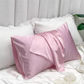 Satin Pillowcase for Hair and Skin Silk Satin Pillow Covers Queen Size Pillow Cases with Envelope Closure