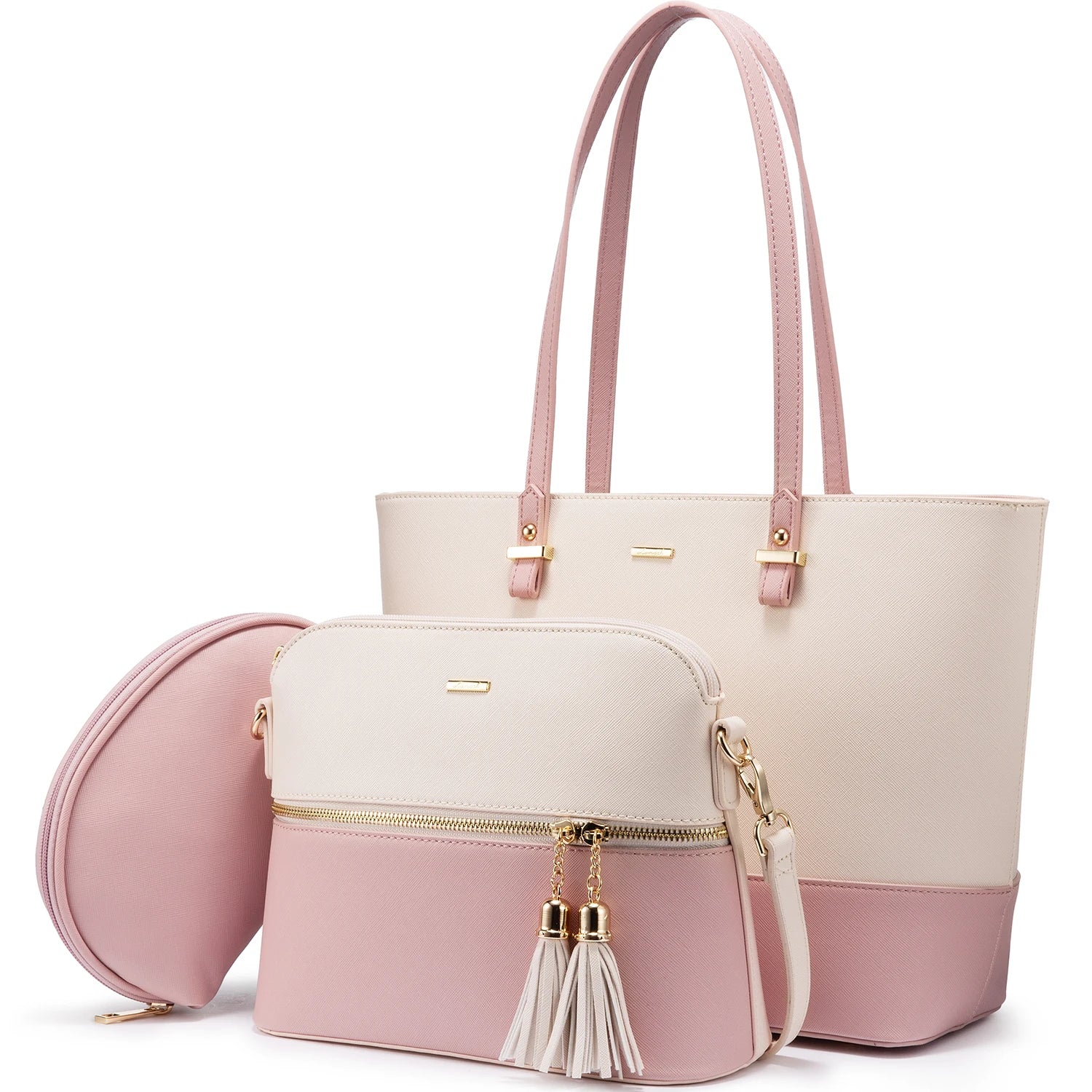 LOVEVOOK 2022 OEM Custom logo Leather Ladies Hand Bag Sets for Work Designer Luxury Shoulder Bag Women Purses and Handbag