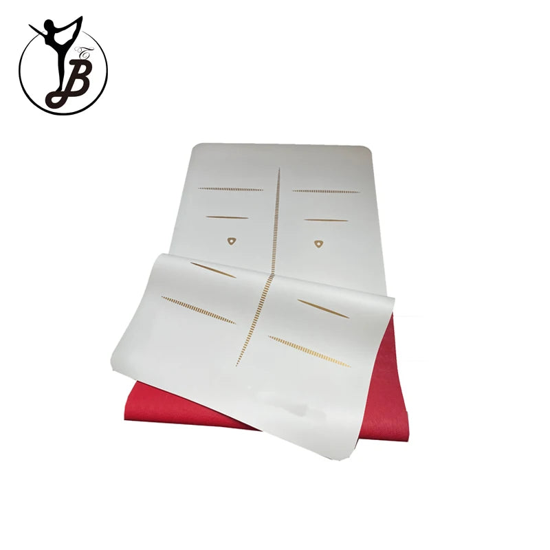 Cheap Custom Logo Gold White Natural Rubber PU Yoga Mat