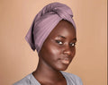 Anti Frizz Premium Cotton Hair Towel Enhances Healthy Natural Hair - Plop Wrap Scrunch Curly Wavy or Straight Hair