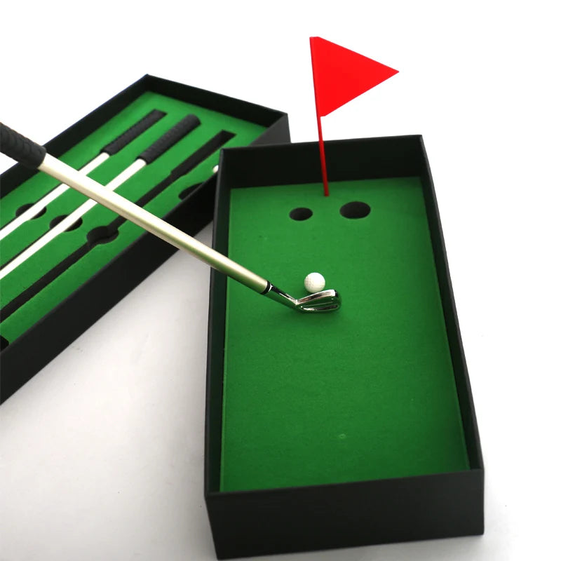 Mini Golf Set Putting Green Indoor Desktop Golf Gift Fun Office Desk Toys and Unique Gift for Men