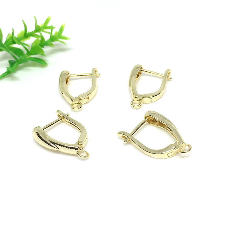 Fashion Jewelry Earrings 14k Gold Brass Minimalist Chunky Hoop Earrings Jewelry Accessories Earrings Jewelry for Women