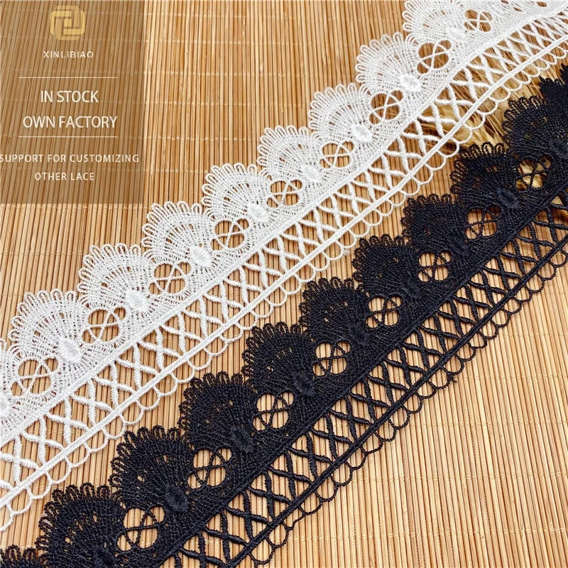 Women's Embroidered French Lace for Weddings Accessories for Bridal Shoes & Bags Scalloped Lace