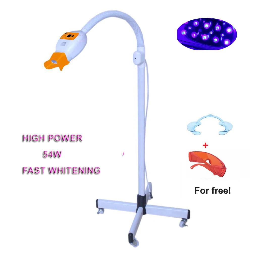 High Power 54W Dental Bleaching Cold Blue Light Teeth Whitening Lamp Teeth Whitening Light